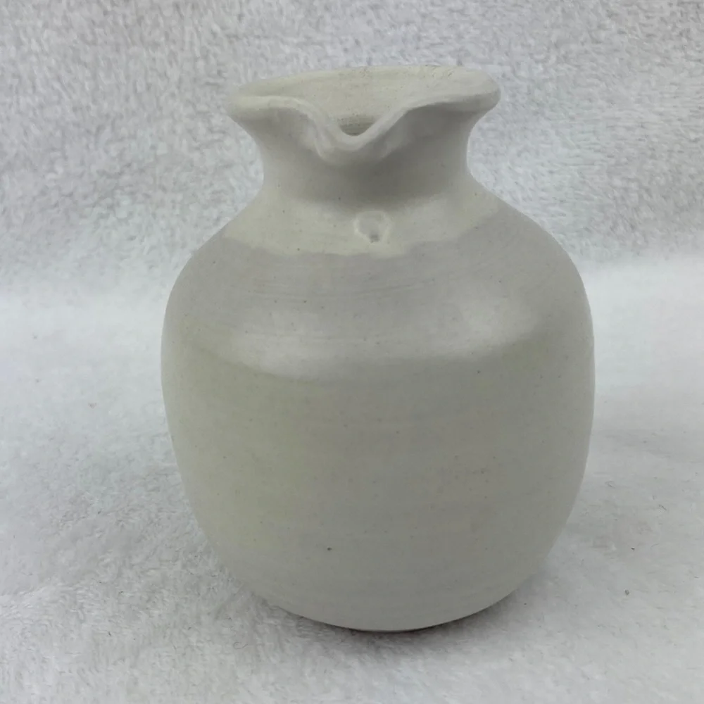 Sur la Table Petite Glazed Terracotta Jar with Spout 8 oz.